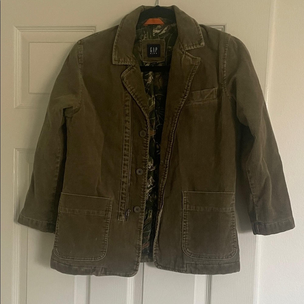 GAP Women's Khaki Corduroy Blazer